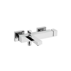 Herzbach NeoCastell Wannenarmatur 12.221500.1.01 Aufputz, schraubbare Wandrosetten, chrom