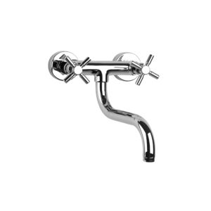 Herzbach Stilo Waschtisch Wandarmatur 14954000101 chrom, Schwenkbarer Auslauf 180 mm