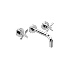Herzbach Stilo Fertigmontageset 14959000201  Unterputz 3-Loch-Armatur, chrom, Auslauf 210 mm