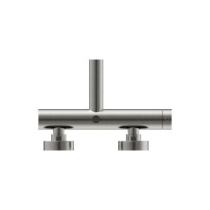 Mitigeur de bain Herzbach DESIGN iX 17.130215.1.09 en saillie en acier inoxydable