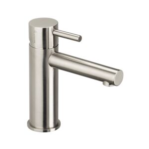 Herzbach Design iX mitigeur lavabo 17.133150.1.09 acier inoxydable brossé, avec garniture de vidage