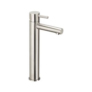 Herzbach Design iX Waschtischarmatur 17133200209 Edelstahl, hoher Schaft, ohne Ablaufgarnitur