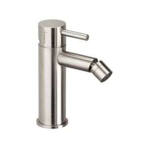 Herzbach Design iX Bidet Armatur 17133600109 Edelstahl, mit Ablaufgarnitur