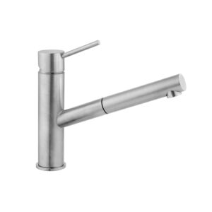 Herzbach Design iX Spültischarmatur 17136000209 Edelstahl, Niederdruck, Auslauf 21,5 cm