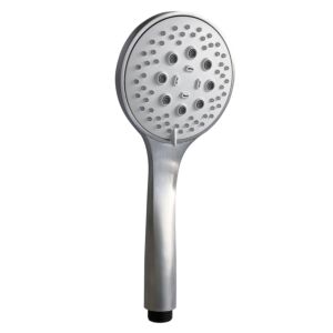 Herzbach Living Spa iX Handbrause 17.675400.1.09 mit Clean-Effekt, Brausekopf 100mm, Edelstahl gebürstet