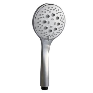 Herzbach Living Spa iX hand shower 17.675400. 2000 .09 with clean effect, shower head 100mm, Stainless Steel brushed
