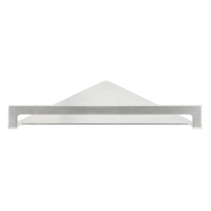 Étagère d&#39;angle Herzbach Design iX 17.821000.1.09 acier inoxydable brossé, pour ustensiles de douche, saillie 216 mm