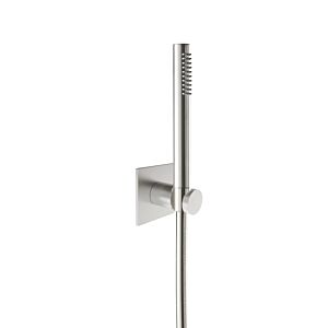 Set de baignoire Herzbach Design iX 17.914100.2.09 1600 mm, rosace 70x70mm, avec douchette, acier inoxydable brossé