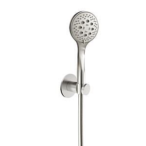 Herzbach Design iX Wannenset 17.914200.1.09 1250 mm, Rosette d= 70mm, mit Handbrause, Edelstahl gebürstet