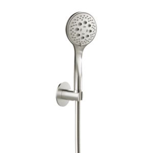 Set de baignoire Herzbach Design iX 17.914200.1.09 1250 mm, rosace d= 70mm, avec douchette, acier inoxydable brossé