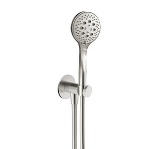 Set de baignoire Herzbach Design iX 17.914700.1.09 1600 mm, d= 70mm, avec coude de raccordement de douche, douchette, acier inoxydable brossé