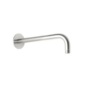 Bras mural rond Herzbach Living Spa Seven 17.960350.1.09 350 mm, pour douche à effet pluie, 1/2&quot;, acier inoxydable brossé