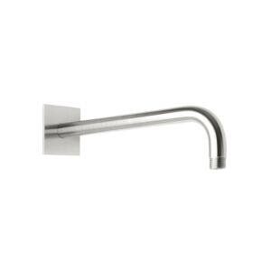 Herzbach Living Spa iX square wall arm 17.960350.2.09 350 mm, for rain shower, rosette 70x70 mm, brushed stainless steel