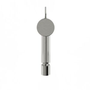 Herzbach DEEP iX Bidet-Einlochbatterie 18.023360.1.09 mit Zug-Ablaufgarnitur Edelstahl