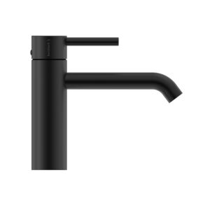 Herzbach DEEP BLACK basin mixer M-Size 150mm 18.023710.1.12 with PUSH drain matt black