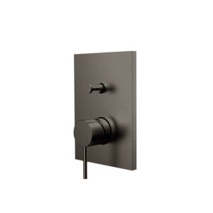 Herzbach Design iX PVD bain et douche 21.130305.2.40 acier noir, UP, 180x130mm