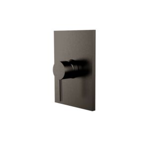Herzbach Design iX PVD shower mixer 21.130555.2.40 Black Steel, concealed, 180x130mm
