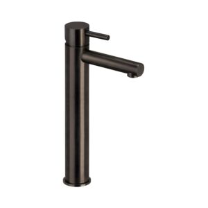 Herzbach Design iX PVD Waschtischarmatur 21133200240, Black Steel, erhöhte Ausführung
