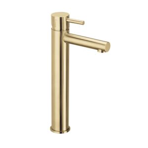 Herzbach Design iX PVD Waschtischarmatur 21133200241, Brass Steel, erhöhte Ausführung