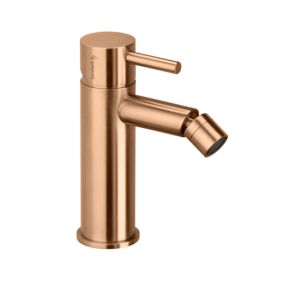 Herzbach Design iX PVD bidet mixer 21.133600.1.39 Copper Steel