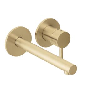 Herzbach Design iX PVD final assembly set 21.139754.1.41 Brass Steel, concealed basin mixer, 210mm