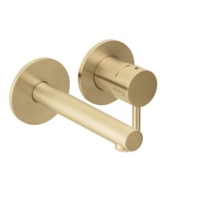 Herzbach Design iX PVD final assembly set 21.139756.1.41 Brass Steel, concealed basin mixer, 160mm