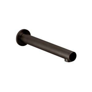 Herzbach Design iX PVD bath filler 21.142000. 2000 .40 212mm, Black Steel, 2000 / 2 &quot;