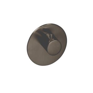 Herzbach Logic XL trim kit 21.500100. 2000 .40 Black Steel, for single thermostat module, d = 116mm