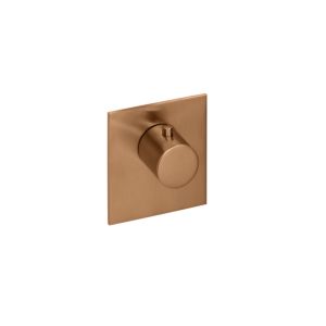 Kit de montage final Herzbach Logic XL 21.500100.2.39 pour module de thermostat simple, 110x100mm, acier cuivré