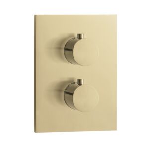 Herzbach Design iX PVD Thermostat 21.500550.2.41 Brass Steel, flush-mounted, for 1 consumer