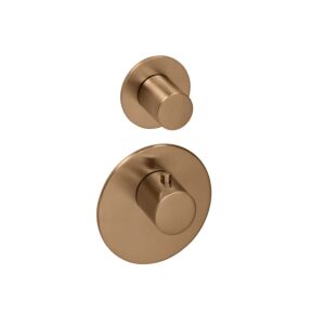 Herzbach Design iX PVD Fertigmontageset 21.521010.1.39 Copper Steel, für Universal-Thermostat-Modul, rund