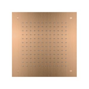 Herzbach Design iX PVD douche pluie 21.638000.2.39 Cuivre Acier, 380x380mm, pour installation au plafond