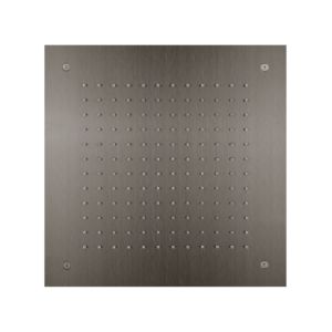 Herzbach Design iX PVD douche pluie 21.638000.2.40 acier noir, 380x380mm, pour installation au plafond