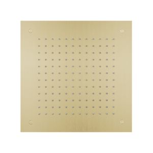 Herzbach Design iX PVD douche pluie 21.638000.2.41 Laiton Acier, 380x380mm, pour installation au plafond