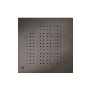Herzbach Design iX PVD encastré au plafond, 500x500mm, acier noir