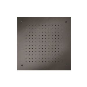 Herzbach Design iX PVD encastré au plafond, 500x500mm, acier noir