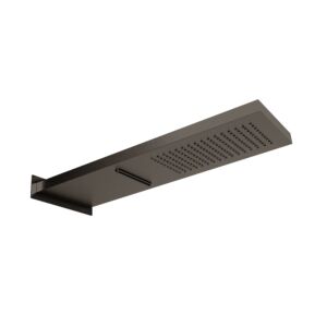Herzbach Design iX PVD rain shower 21.661600.2.40 Black Steel, 537x165mm, wall mounting