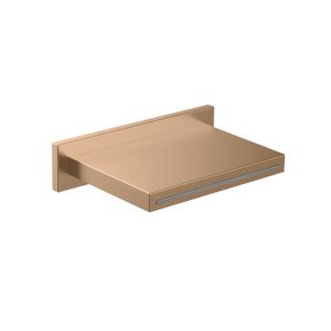 Herzbach Design iX PVD surge spout 21.694000. 2000 .39 Copper Steel, for wall-surface mounting