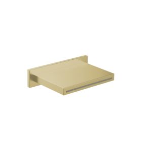 Herzbach Design iX PVD Schwall-Auslauf 21.694000.1.41 Brass Steel, für Wand-Aufputz-Montage