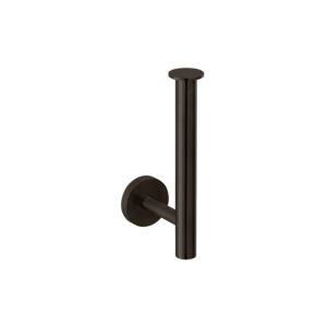 Herzbach Design iX PVD réserve porte rouleau 21.815050. 2000 .40 Black Steel, pour 2 rouleaux, montage mural