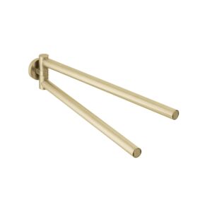 Herzbach Design iX PVD towel rail 21.818500. 2000 .41 Brass Steel, 2 movable arms