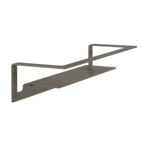 Herzbach Living Wandablage 21.820000.1.40 für Duschutensilien, Wandmontage, 300mm, black steel