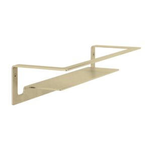 Herzbach Living Wandablage 21.820000.1.41 für Duschutensilien, Wandmontage, 300mm, brass steel