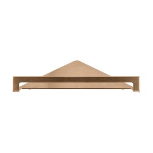 Herzbach Living étagère d&#39;angle 21.821000.1.39 pour ustensiles de douche, montage mural, 216 mm, acier cuivré