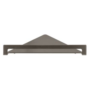 Herzbach Design iX PVD Eckablage 21.821000.1.40 Black Steel, für Duschutensilien, Wandmontage, 216mm