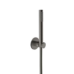 Herzbach Design iX PVD tub set 21.914000. 2000 .40 Black Steel, with cone holder, shower 2000 match2 .250mm