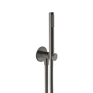Herzbach Living Spa Wannenset 21.914400.1.40 Black Steel, mit Handbrause und Schlauch