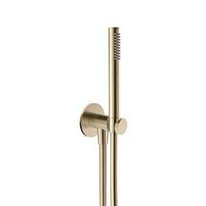 Herzbach Design iX PVD Wannenset 21.914400.1.41 Brass Steel, integriertem Brauseanschlussbogen, Brauseschlauch 1.250mm