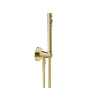 Herzbach Design iX PVD ensemble de baignoire 21.914400. 2000 .41 Laiton Acier, 2000 douche intégré, flexible de douche match2 .250mm