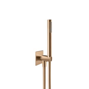 Herzbach Design iX PVD tub set 21.914400.2.39 Copper Steel, integrated shower 2000 elbow, shower hose match2 .250mm